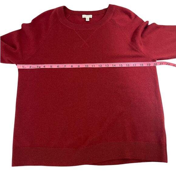 Garnet Hill 100% Cashmere Henley Sweater Minimalist Casual Women's Size Medium - Picture 9 of 13